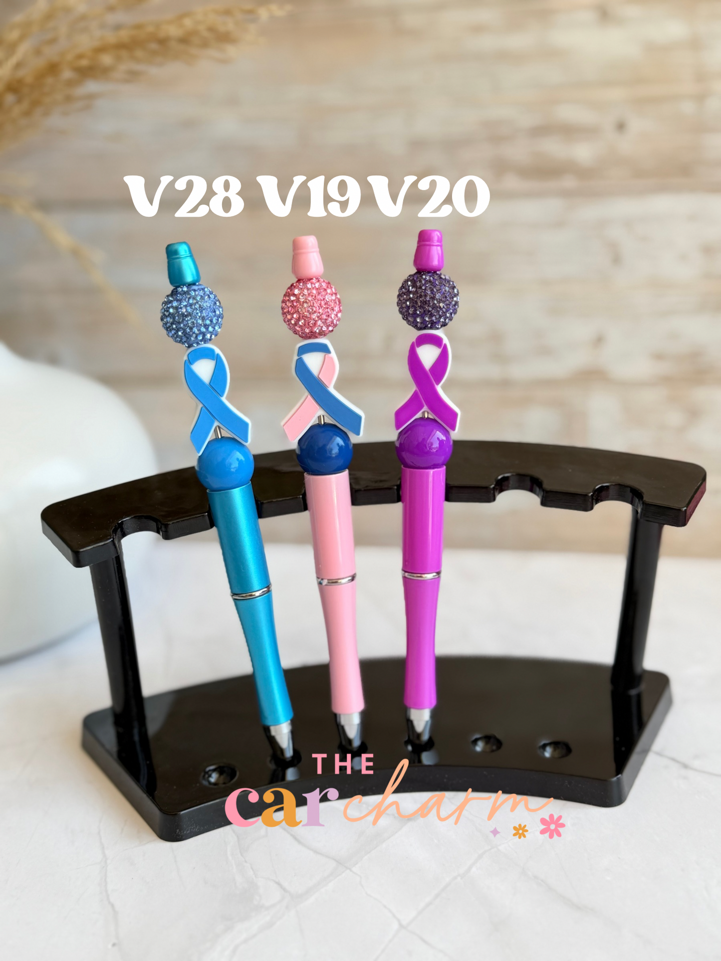 Cancer Awareness Beaded Pen