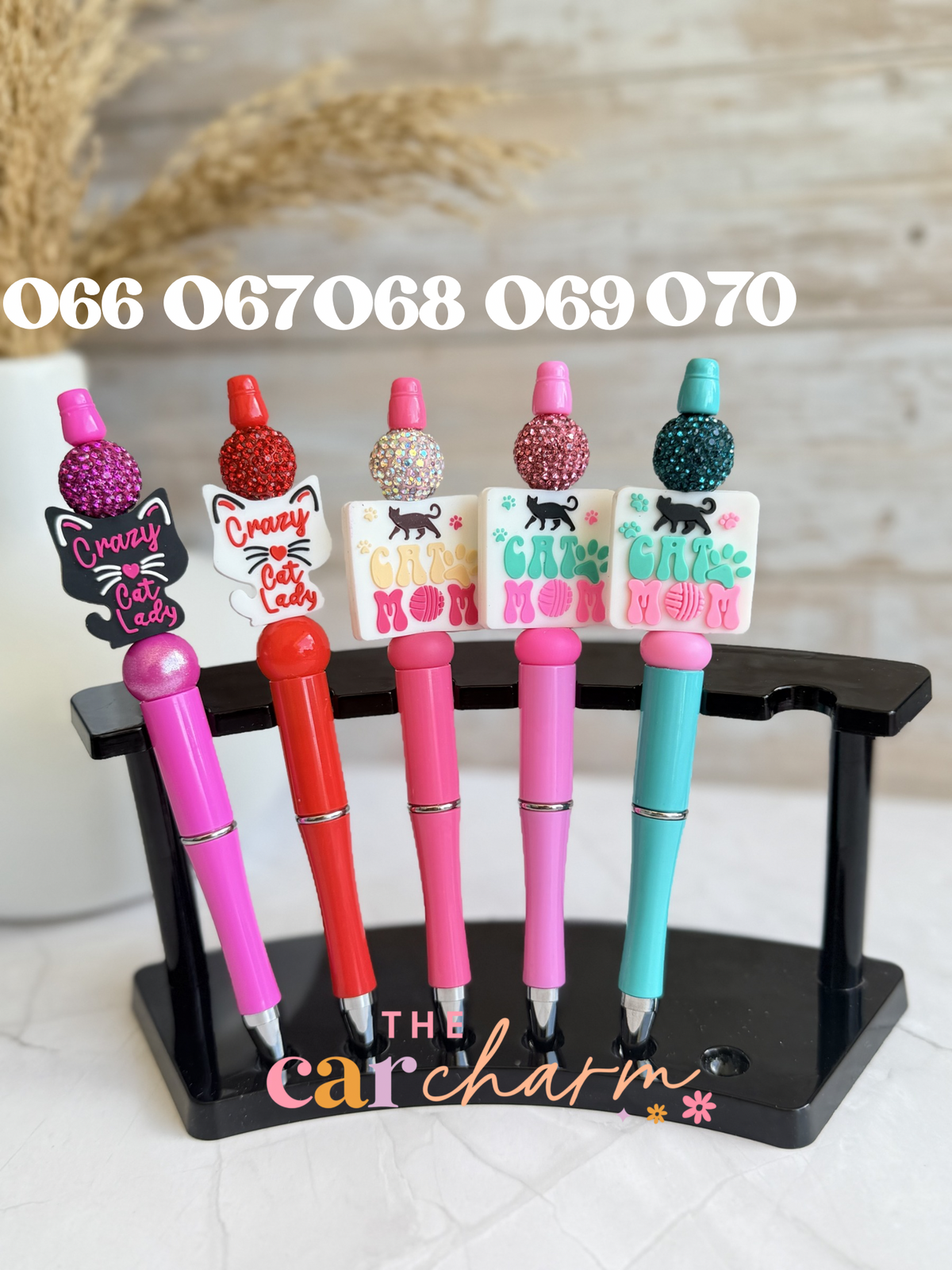 Cat Mom Beaded Pen