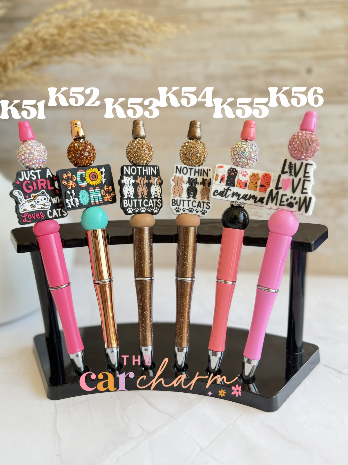 Cat Mom Beaded Pen