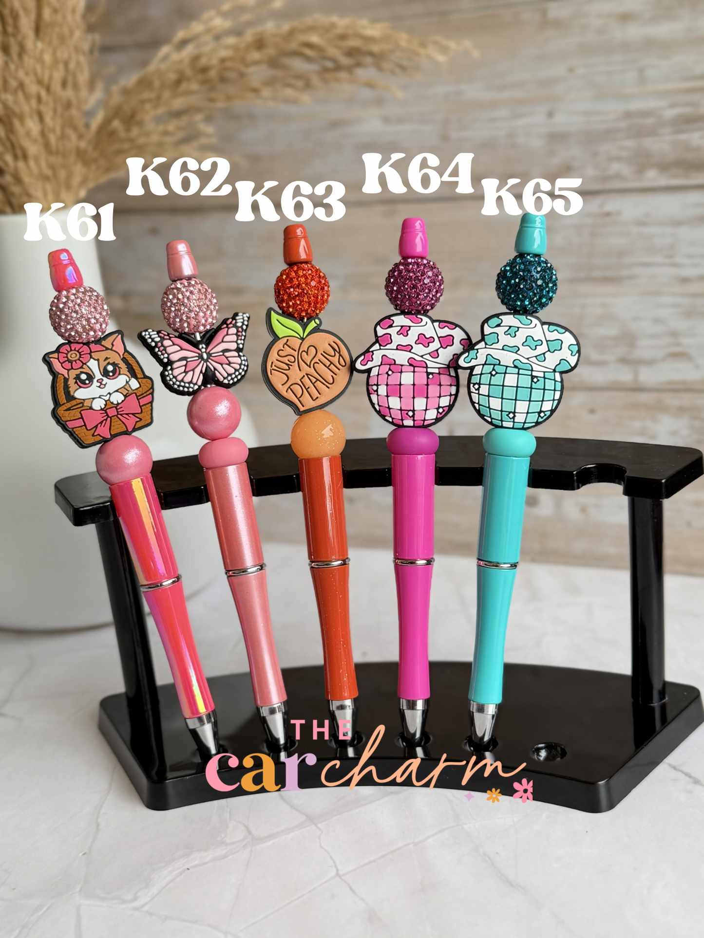 Western & Just Peachy Beaded Pen