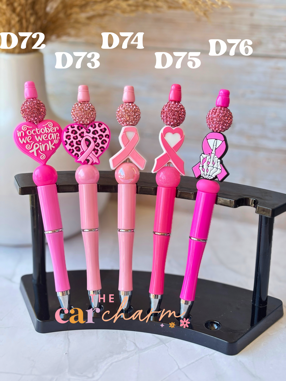 Cancer Awareness Beaded Pen