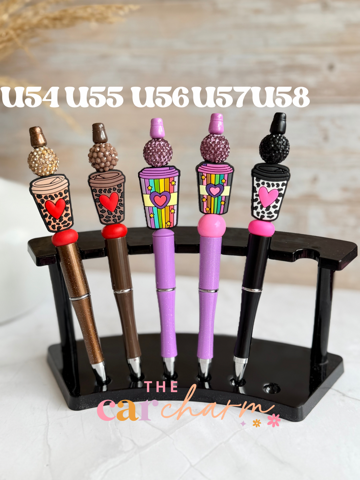 Coffee Cup Beaded Pen