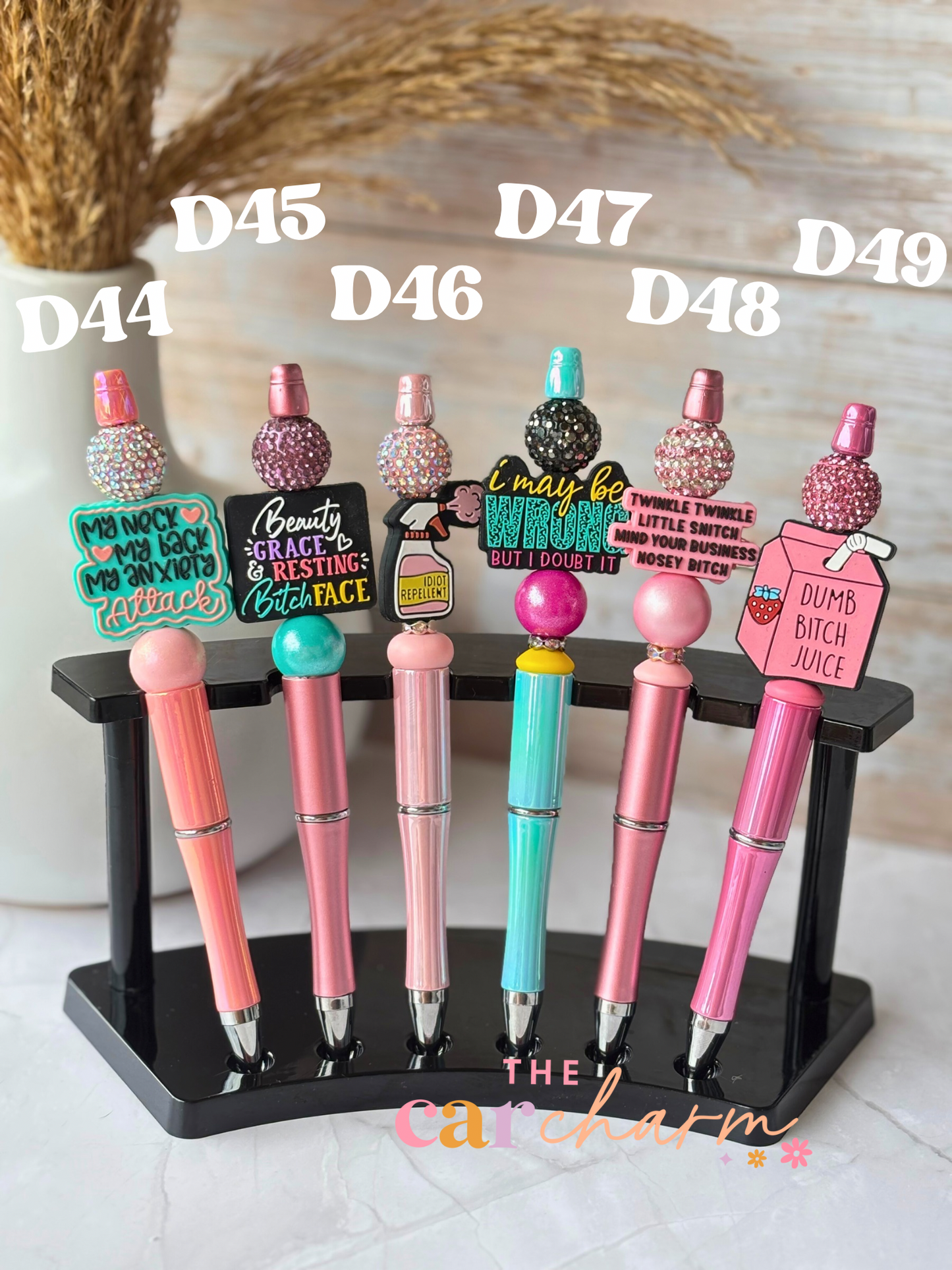 Sarcasm Beaded Pen (33 Options)