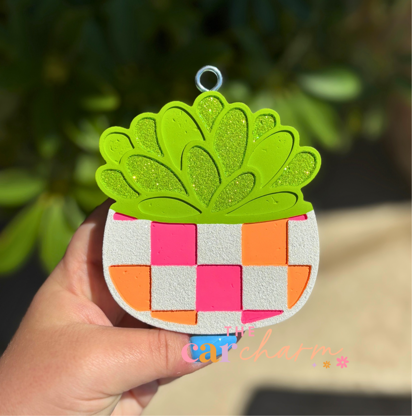 Checkered Succulent Freshie