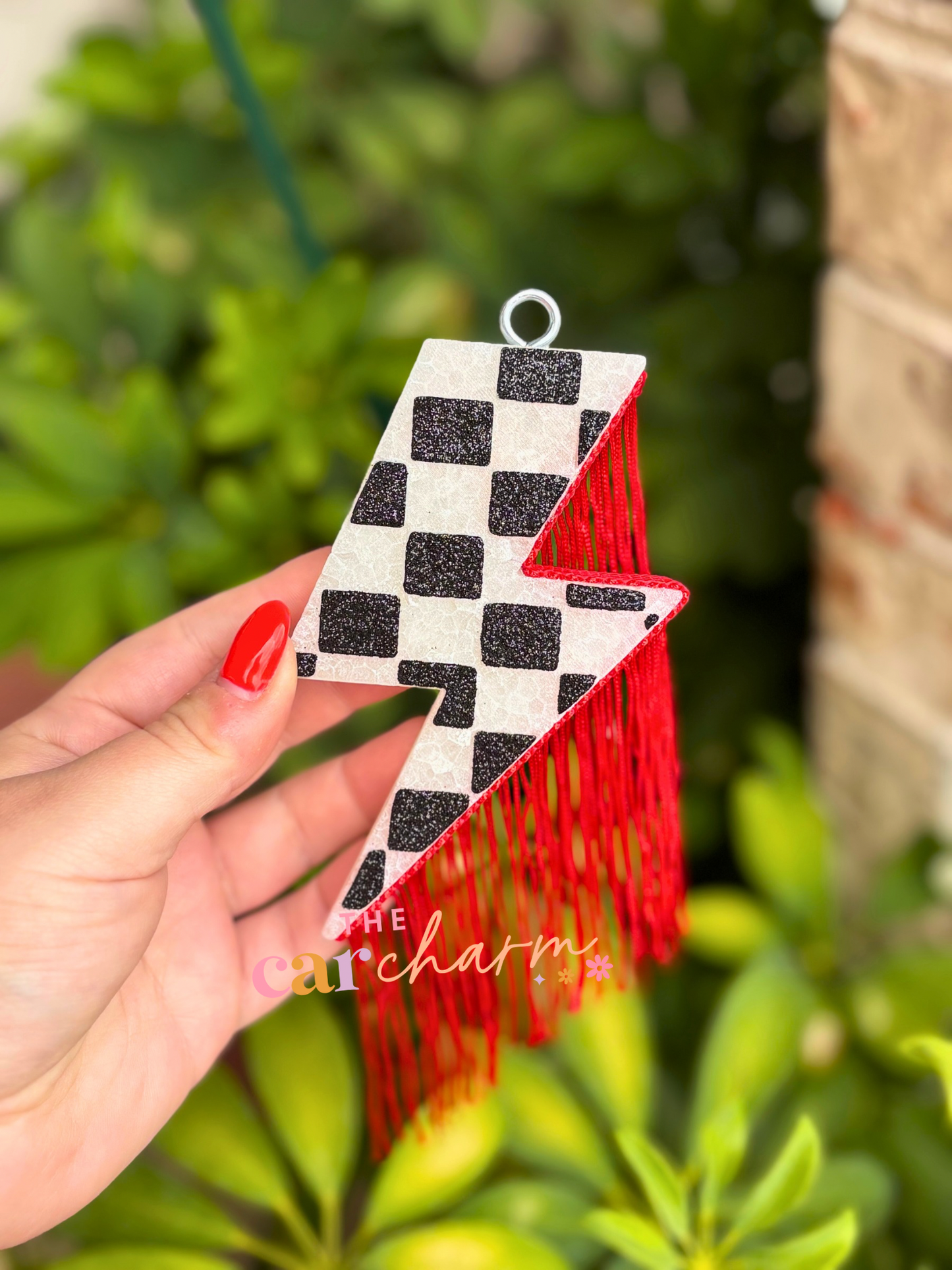 Checkered Lightning Bolt Freshie