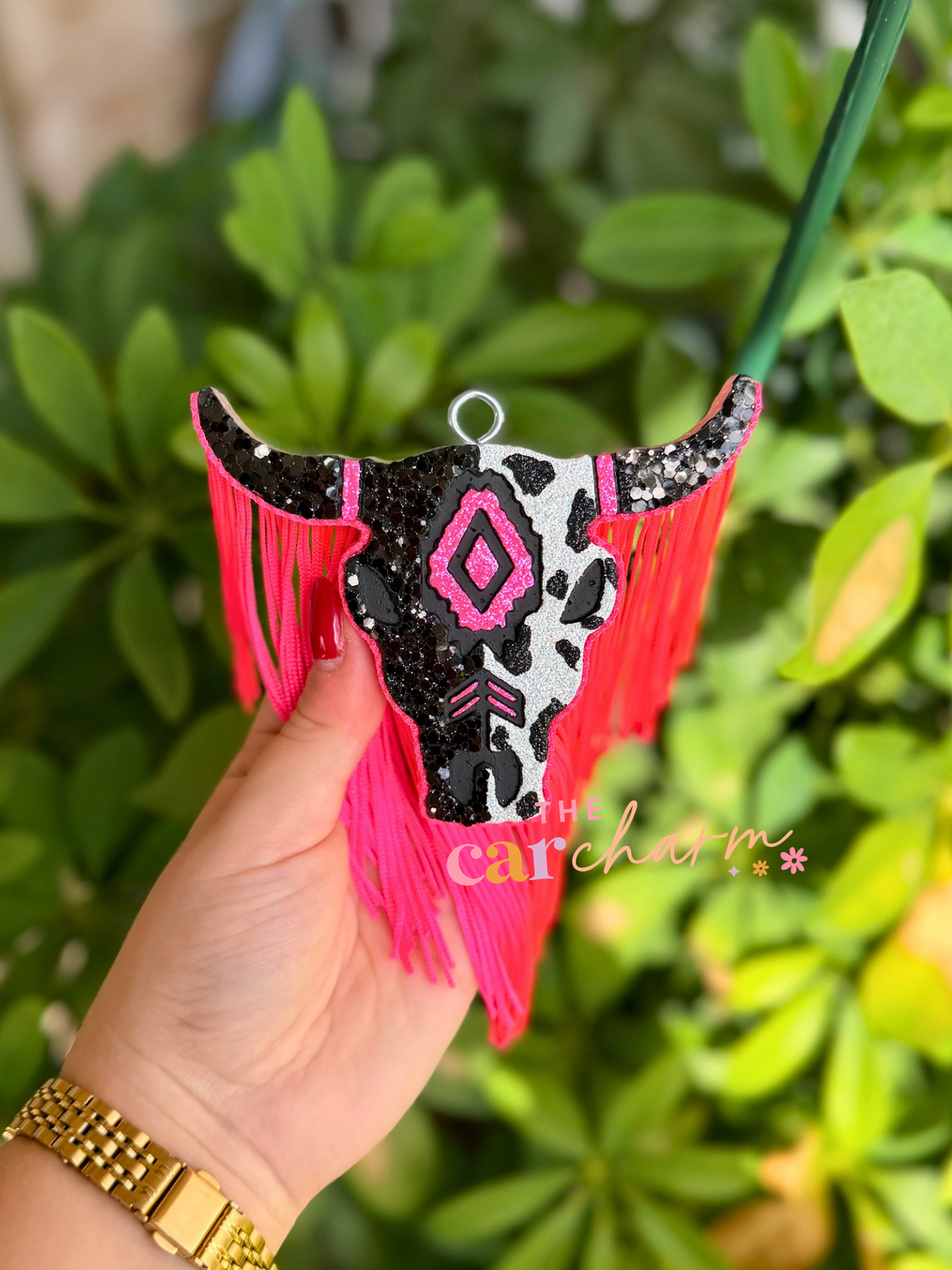 Pink Cowgirl Bull Freshie