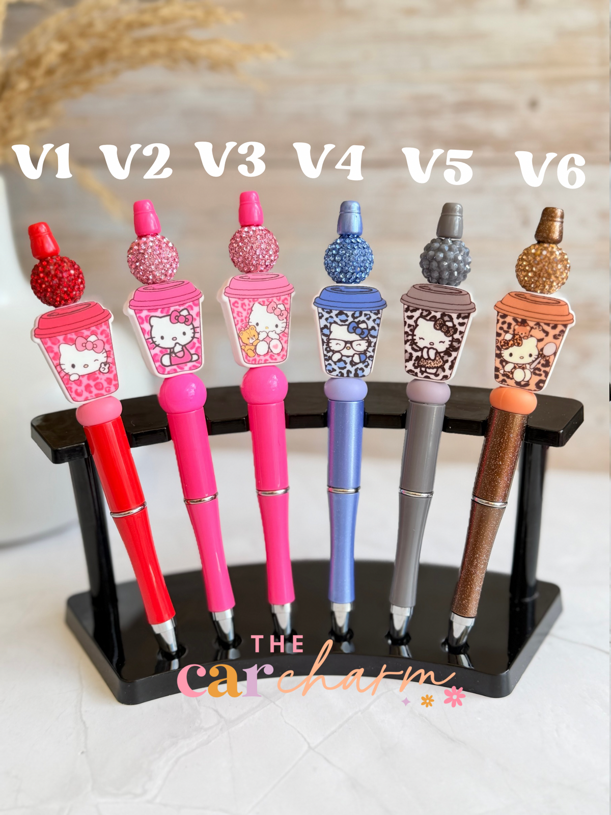 Hello Kitty Coffee Beaded Pen
