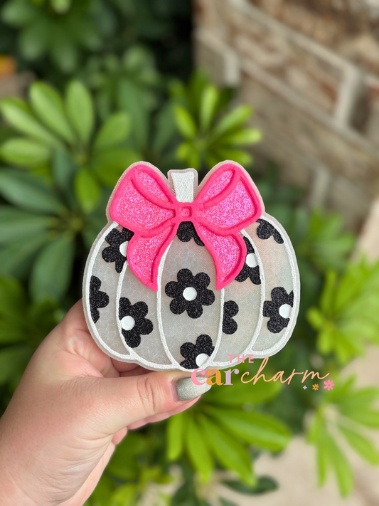 Floral Pumpkin Bow Freshie