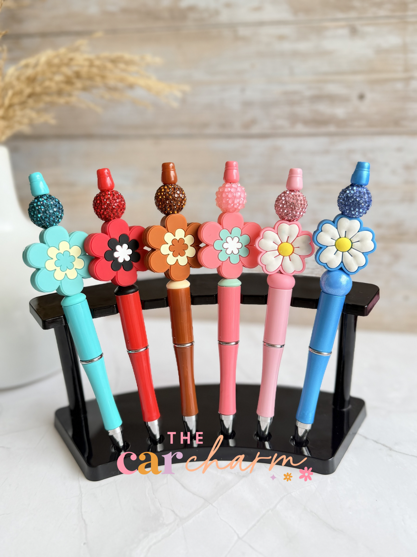 Boho Flower Beaded Pen