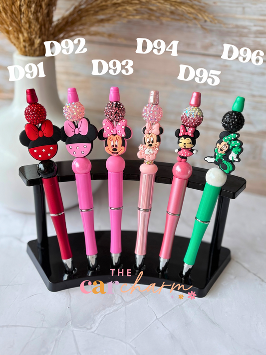 Mouse Character Beaded Pen (9 Options)
