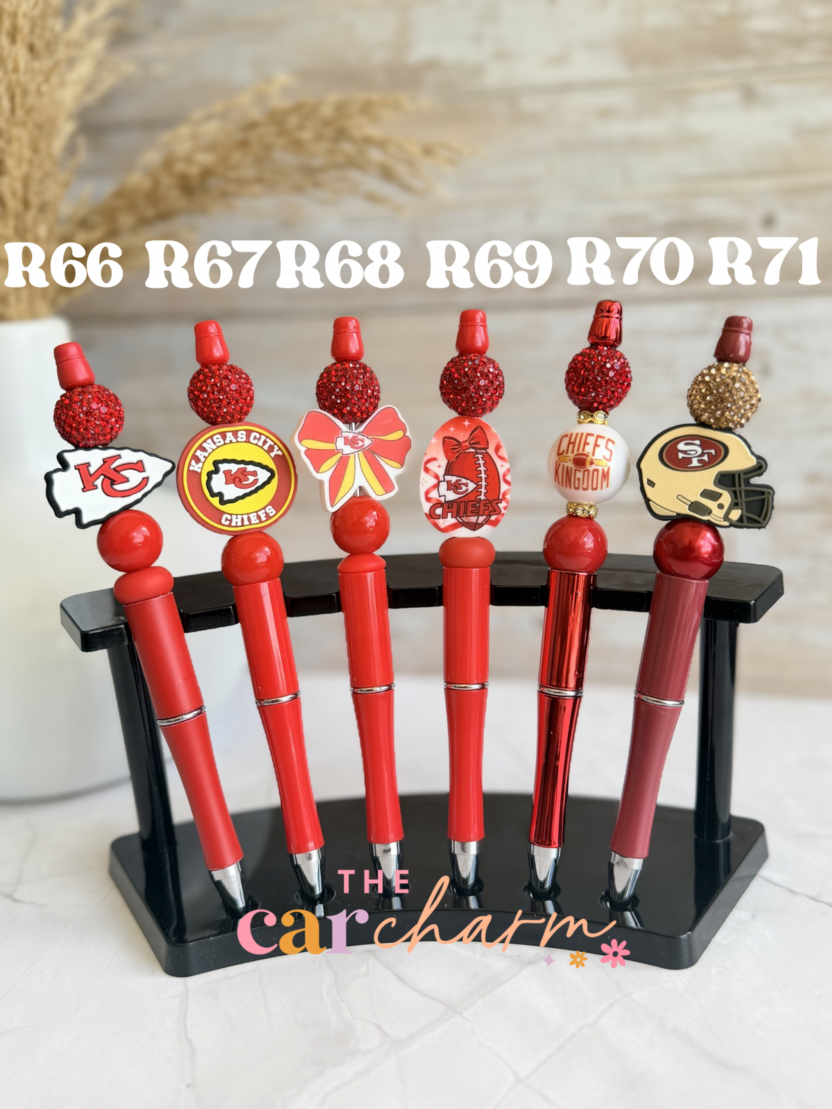 Kansas City Chief & San Francisco 49ers Beaded Pen