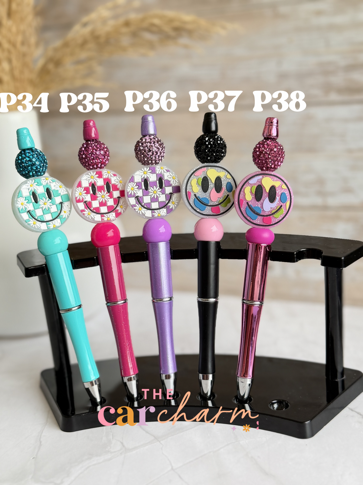 Smiley Beaded Pen