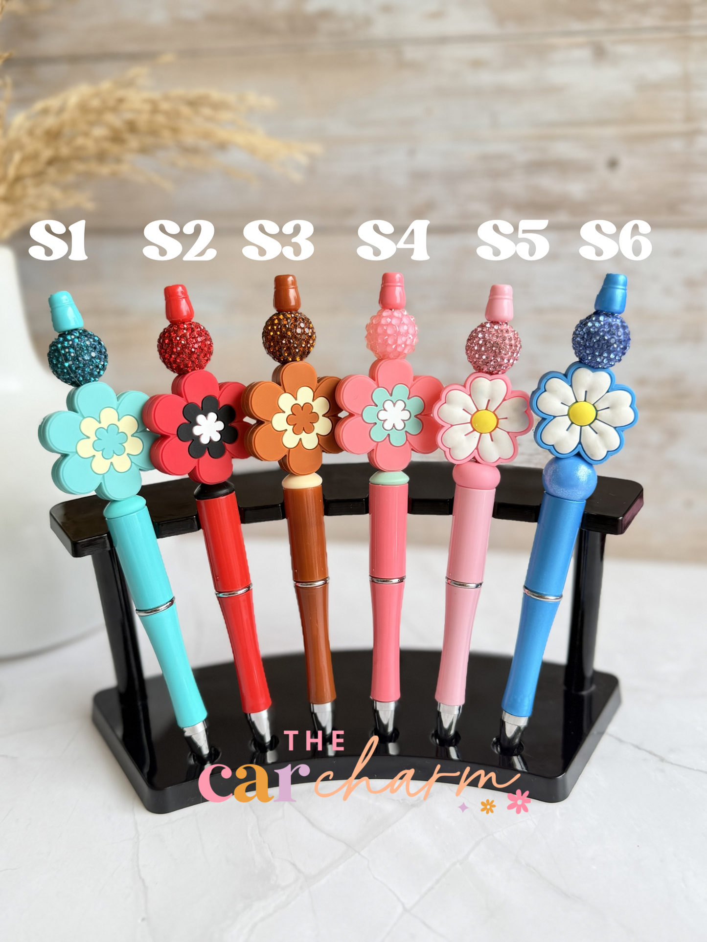 Boho Flower Beaded Pen