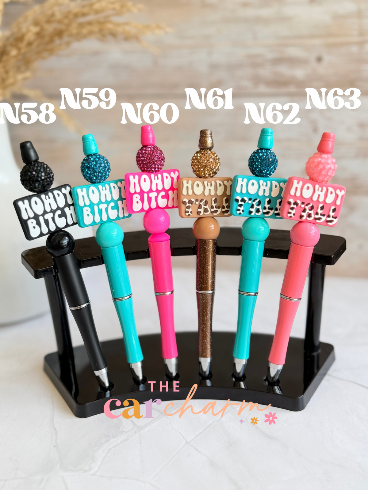 Howdy Bitch & Howdy Y’all Beaded Pen