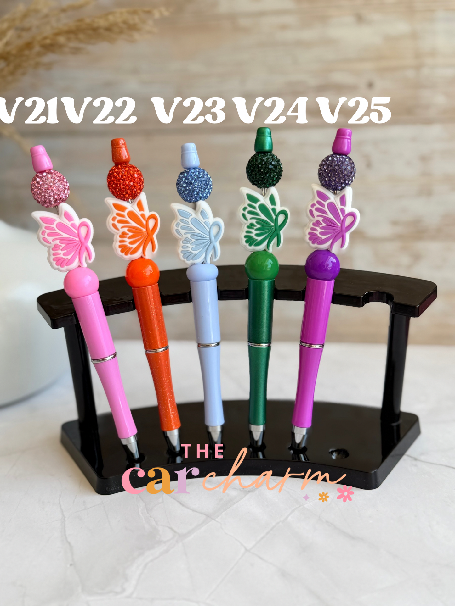 Cancer Awareness Beaded Pen