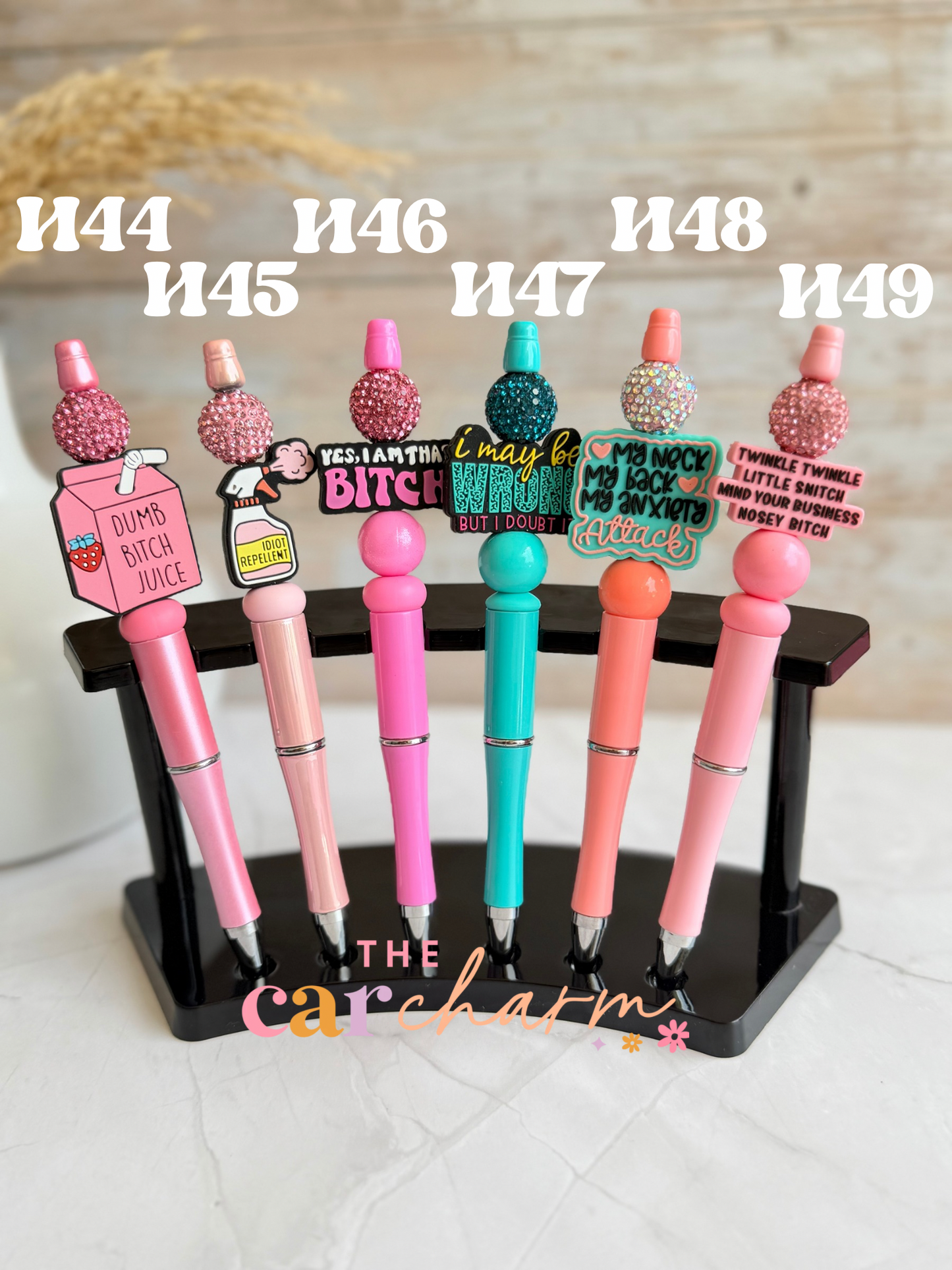 Sarcasm Beaded Pen