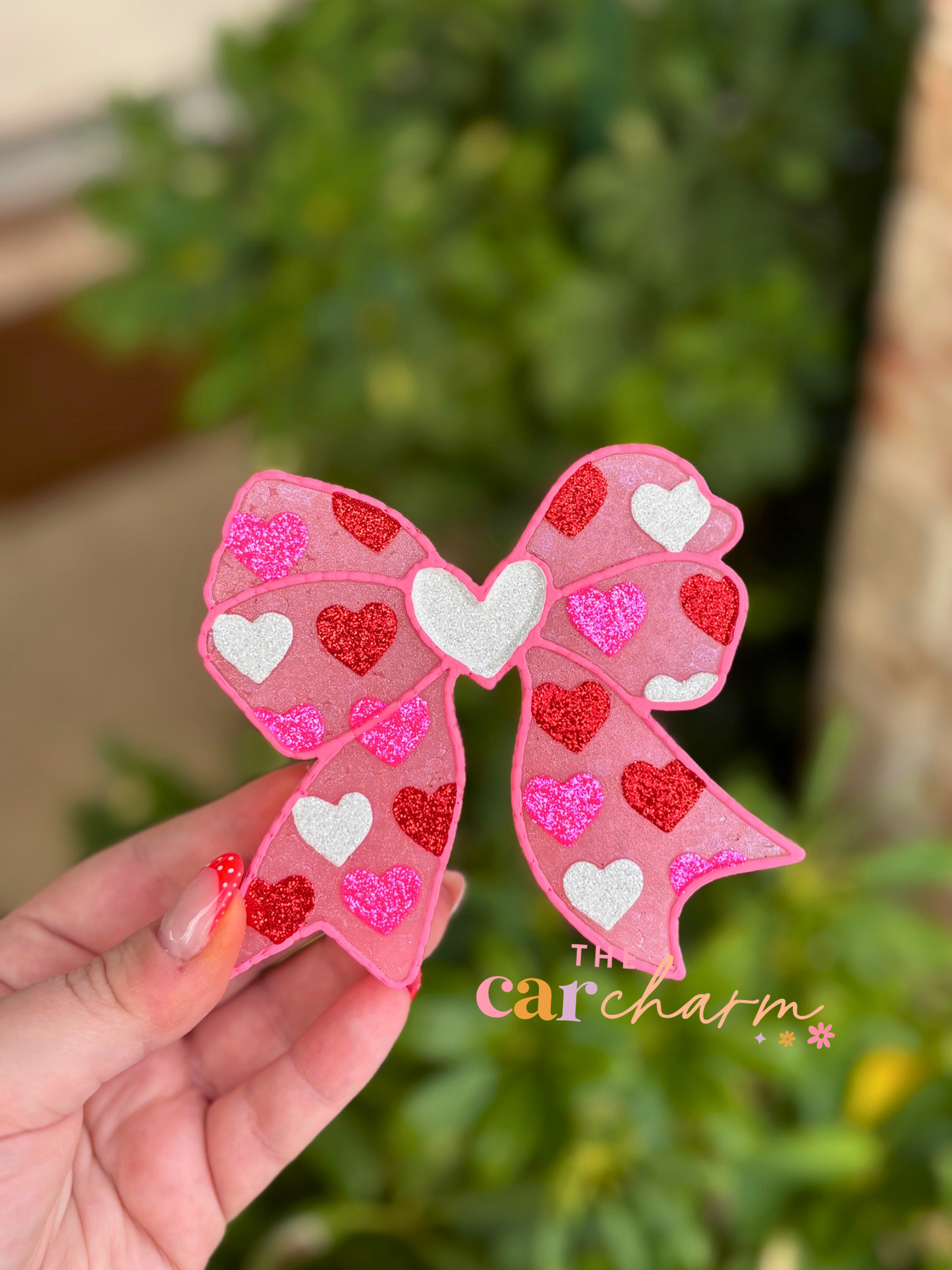 Bow With Hearts Freshie