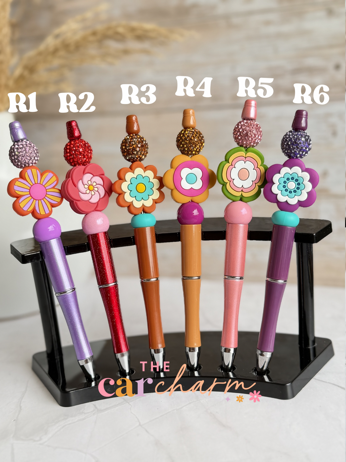 Boho Flower Beaded Pen