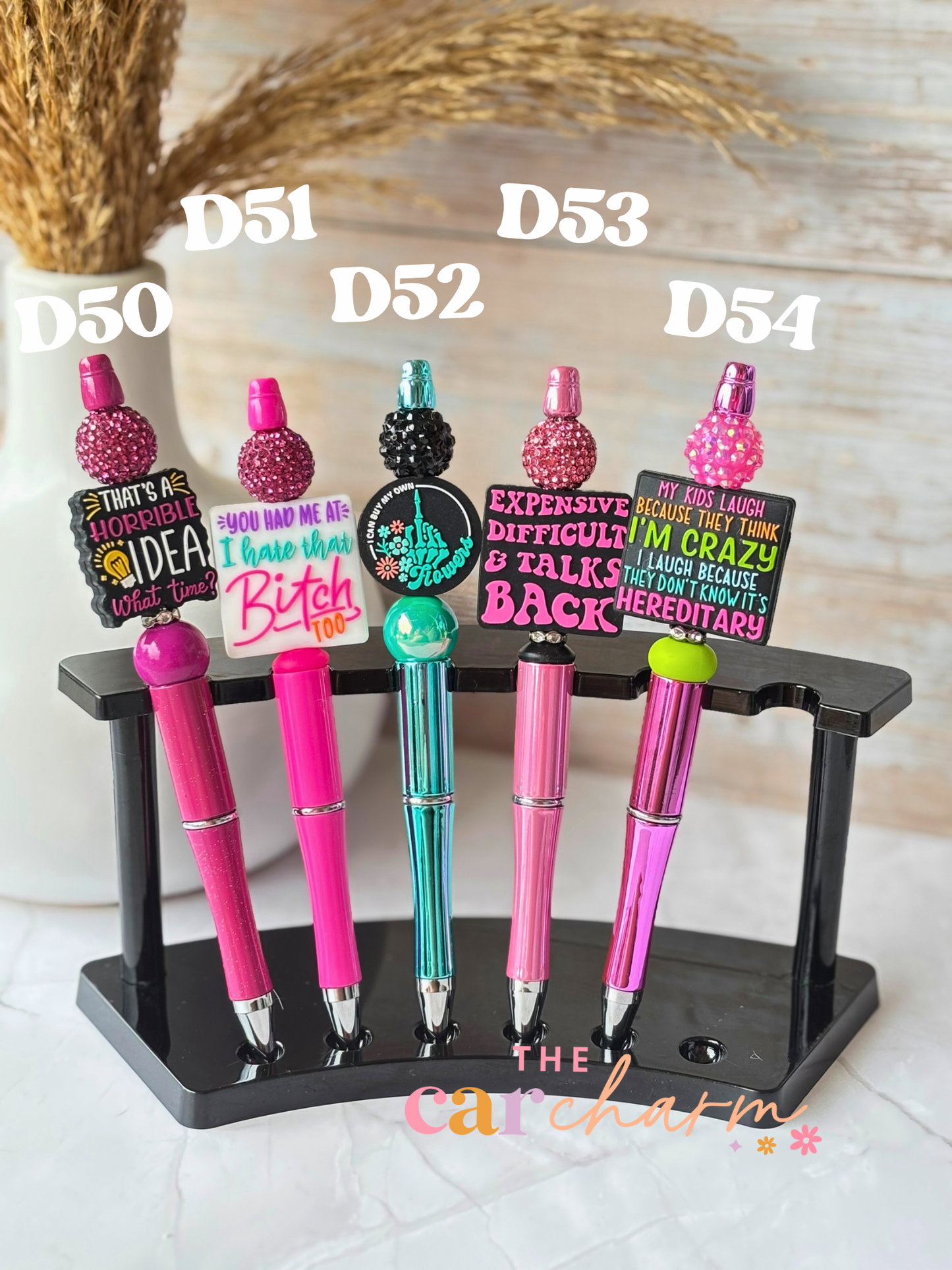 Sarcasm Beaded Pen (33 Options)