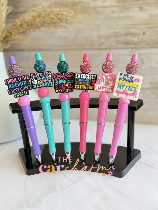 Sarcasm Beaded Pen