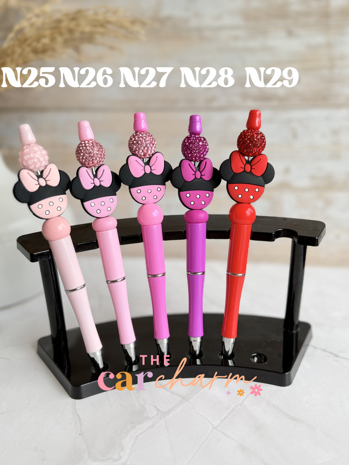 Minnie Mouse Beaded Pen