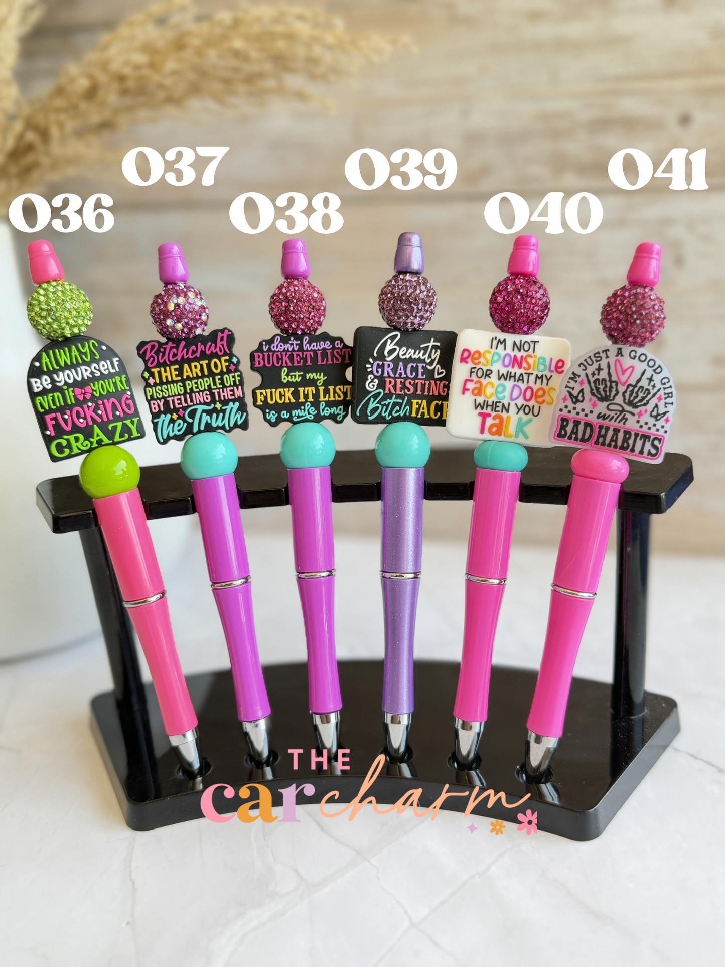 Sarcasm Beaded Pen