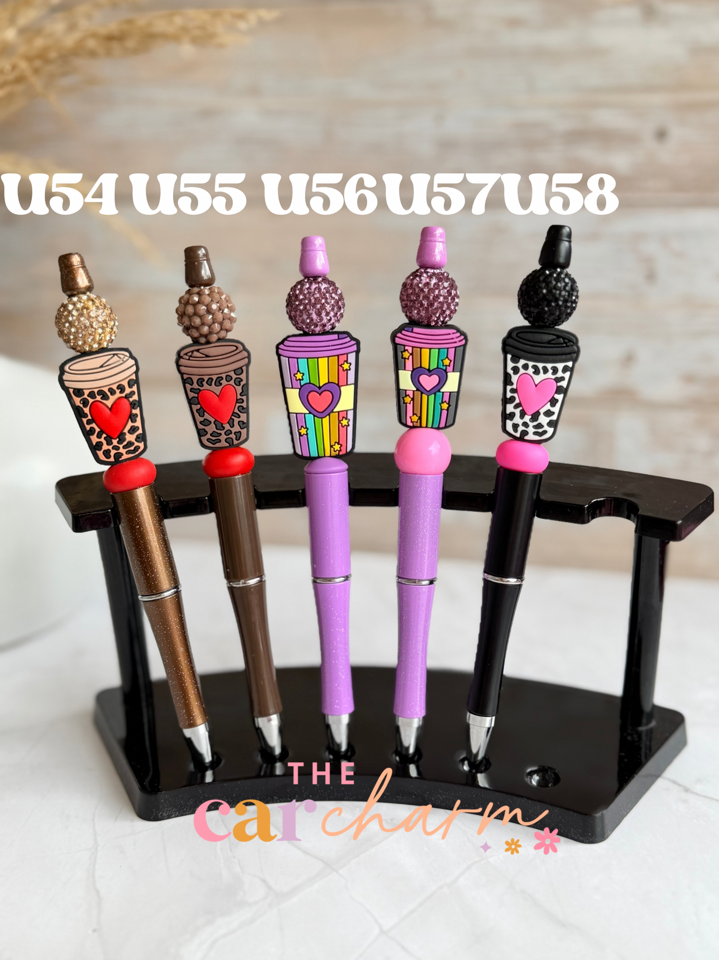 Coffee Cup Beaded Pen