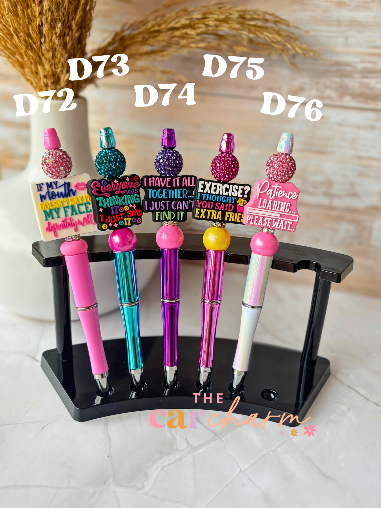 Sarcasm Beaded Pen (33 Options)