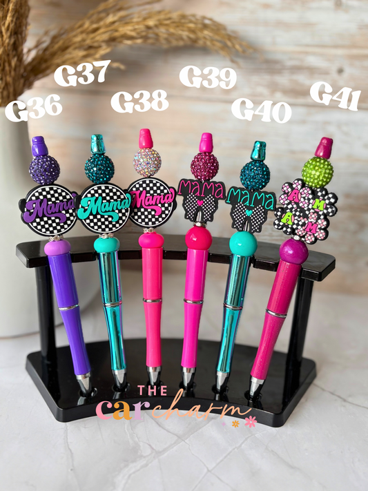 Mom/ Mama Beaded Pen (19 Options)