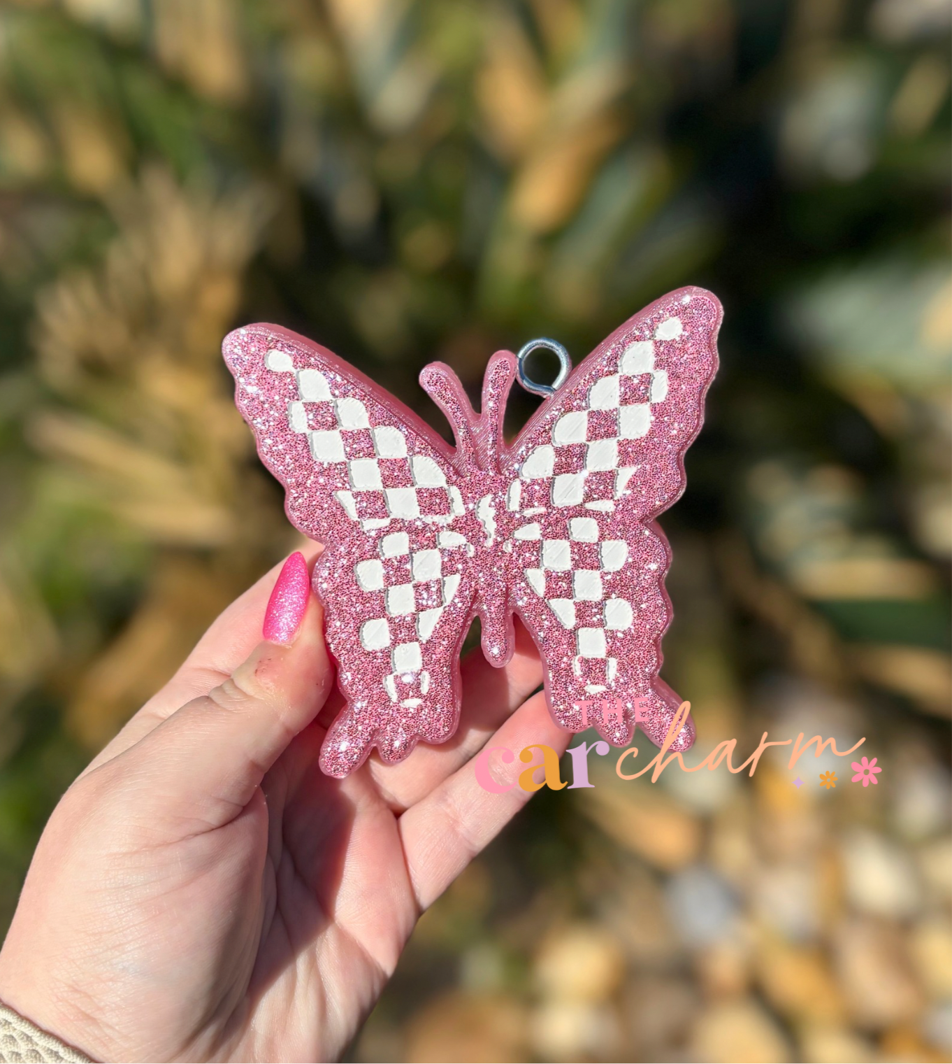 Checkered Butterfly Freshie