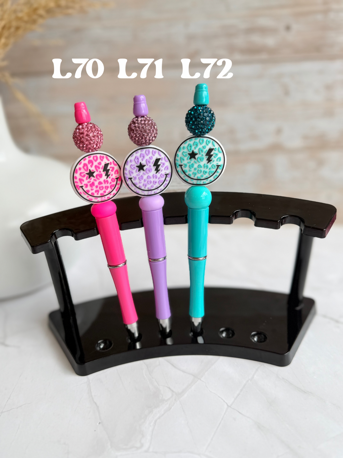 Smiley Beaded Pen