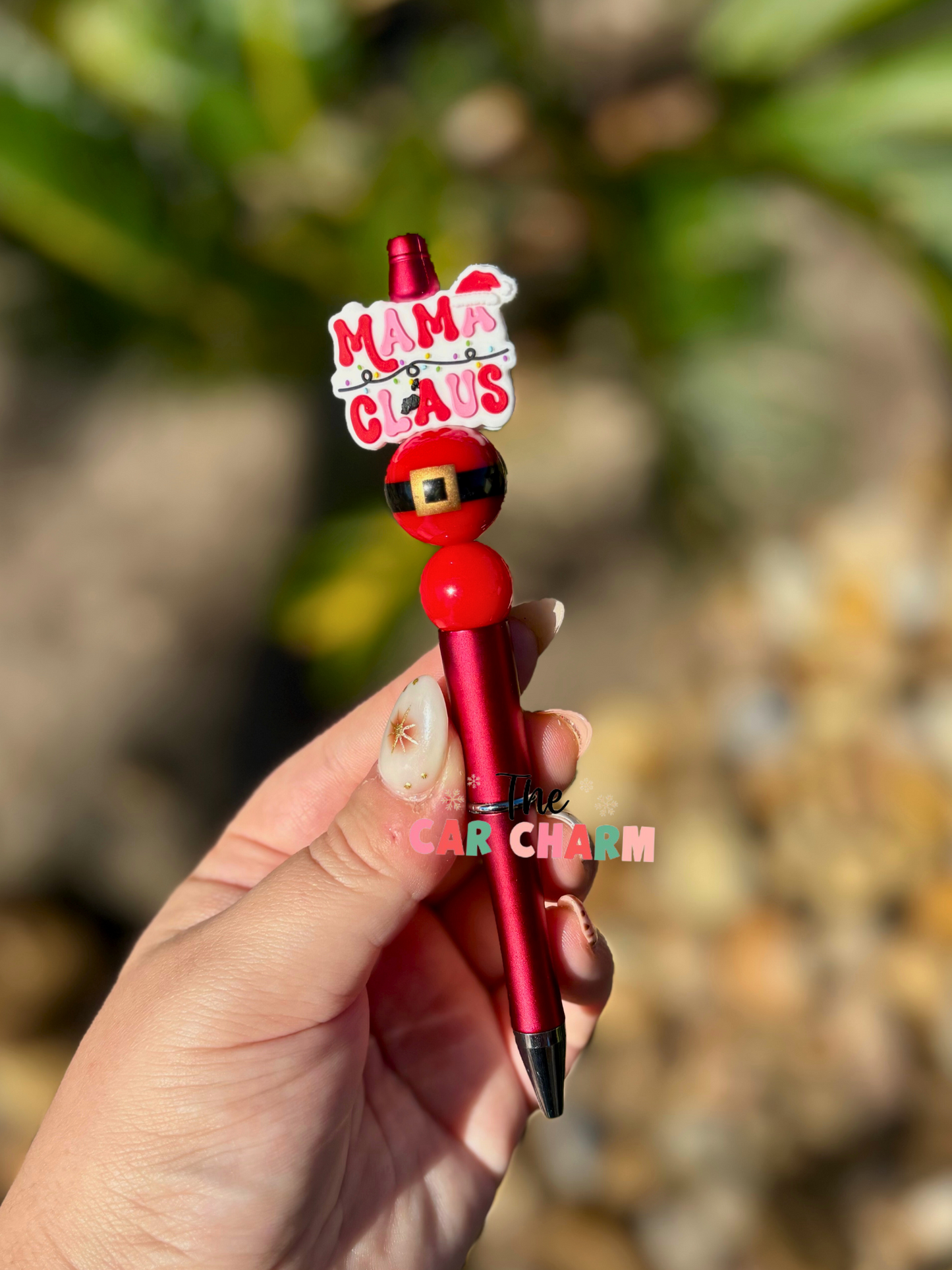 Mama Claus Beaded Pen