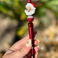 Red Santa Beaded Pen