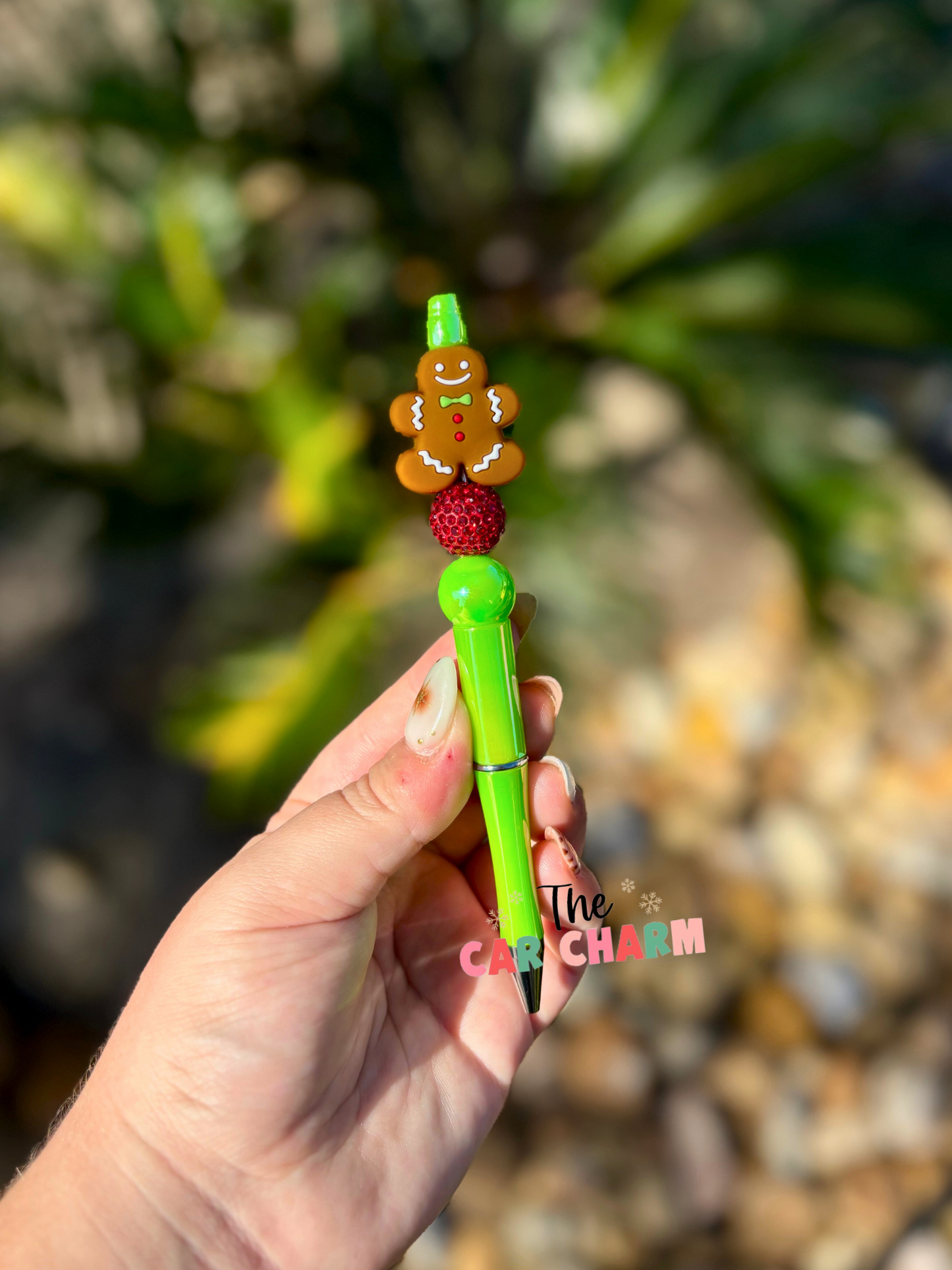 Gingerbread Beaded Pen