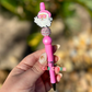 Pink Santa Beaded Pen