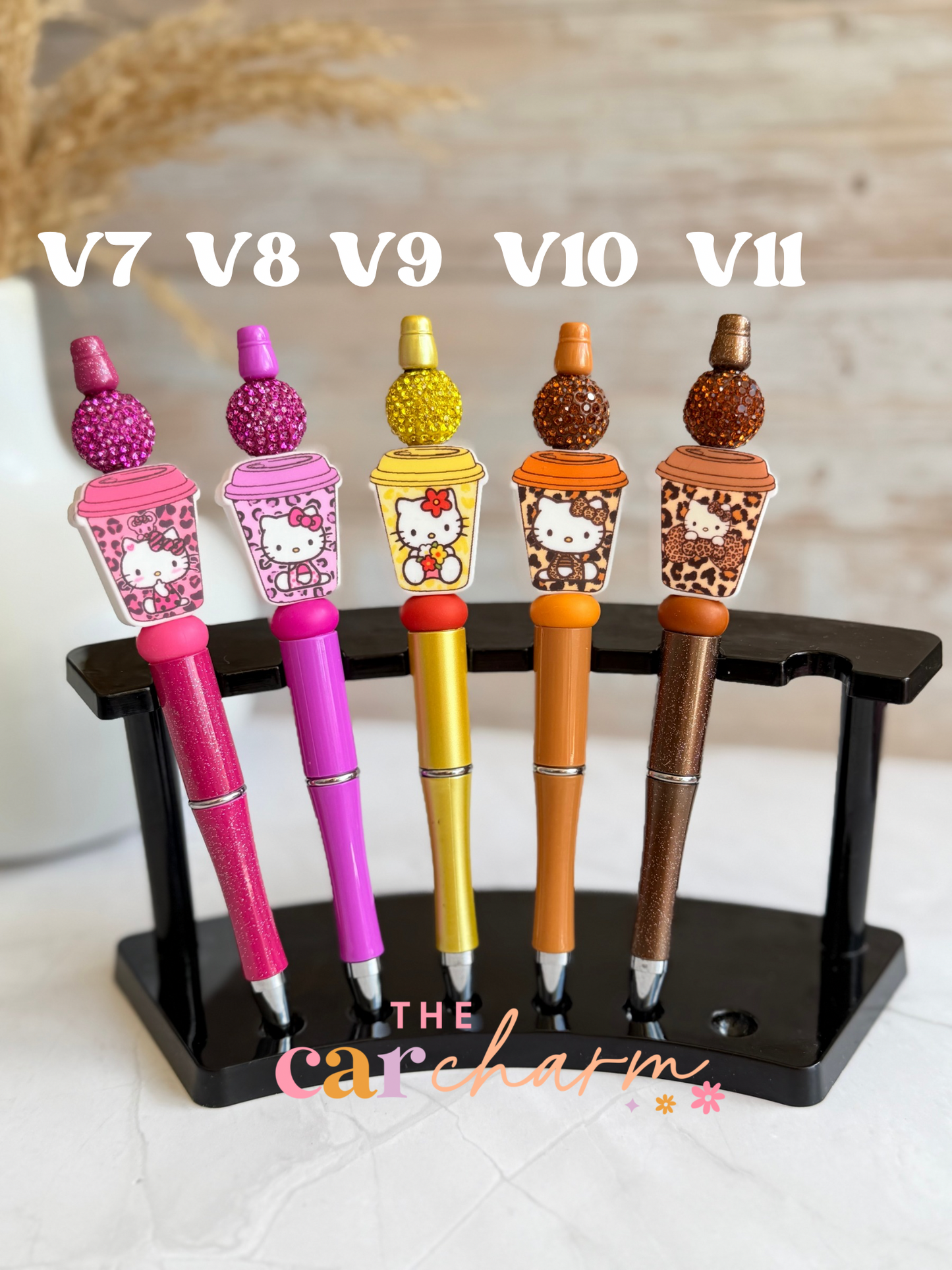 Hello Kitty Coffee Beaded Pen