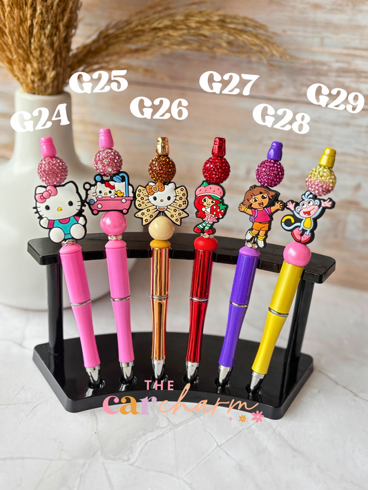 Character Beaded Pen (12 Options)