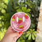 Floral Strawberry Smiley Freshie