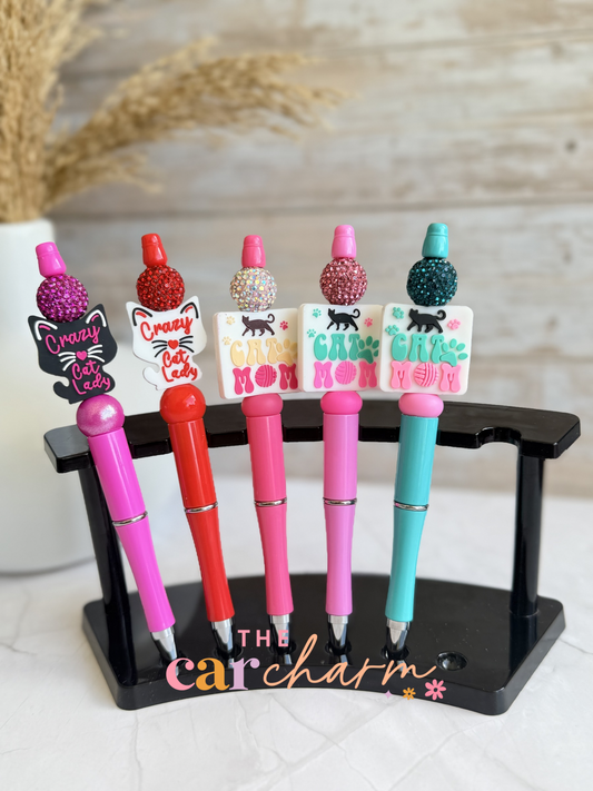 Cat Mom Beaded Pen