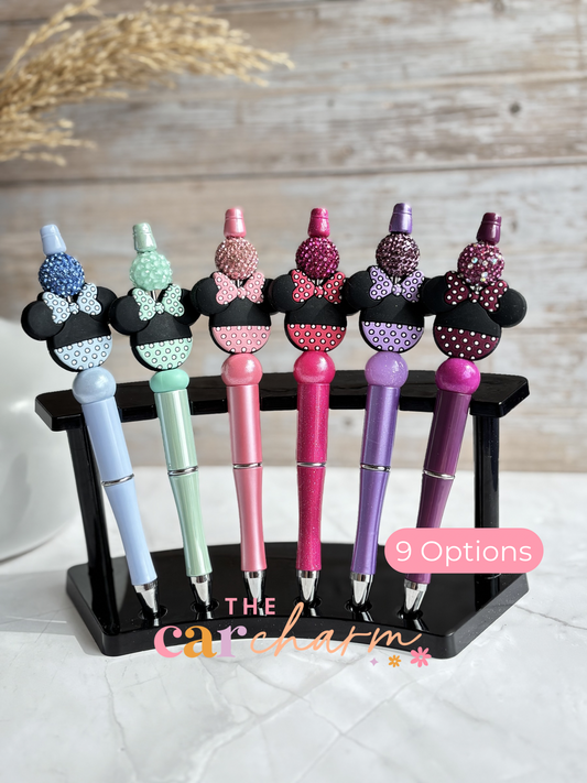 Minnie Mouse Beaded Pen
