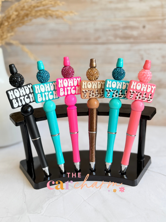 Howdy Bitch & Howdy Y’all Beaded Pen