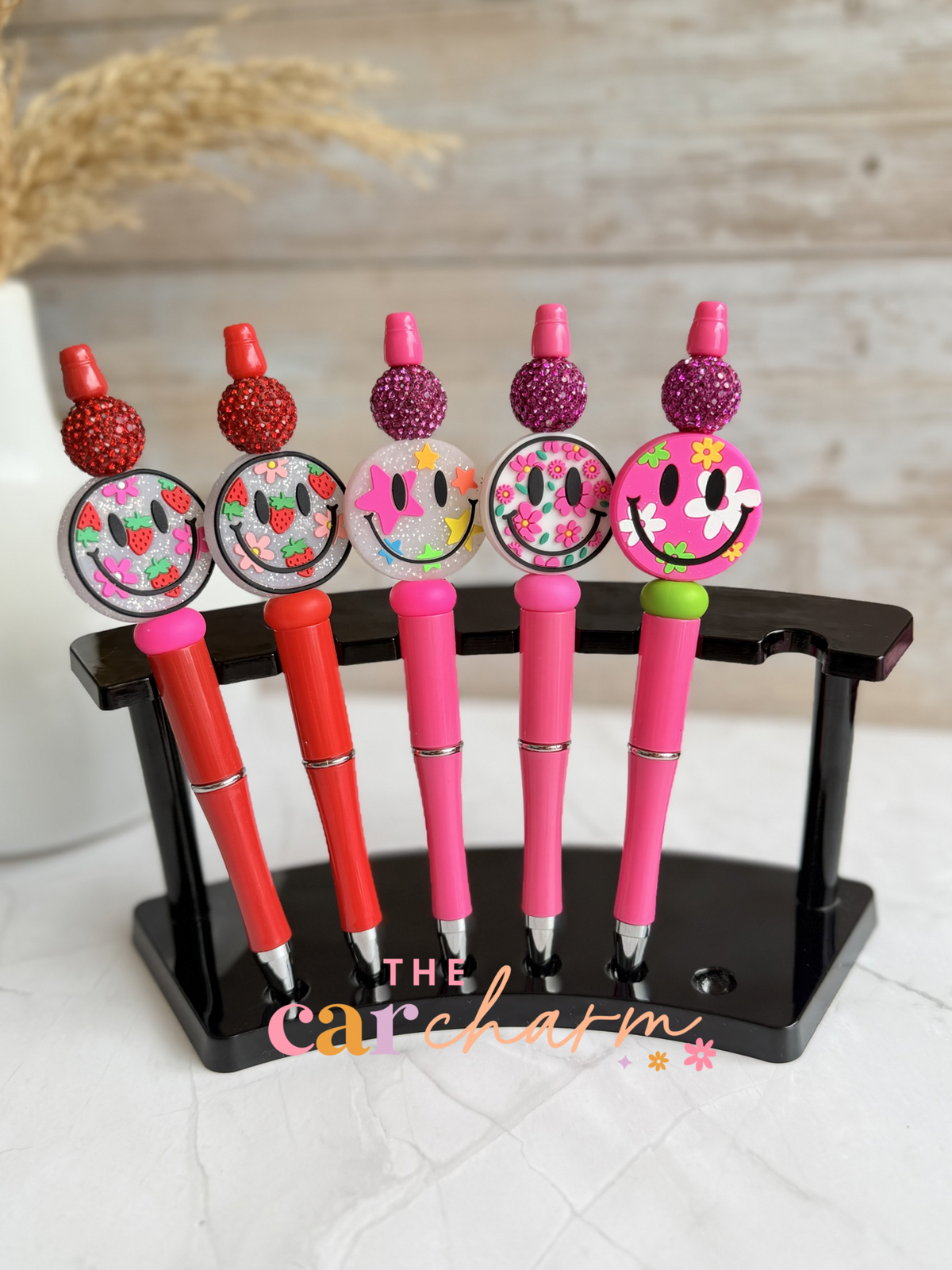 Smiley Face Beaded Pen