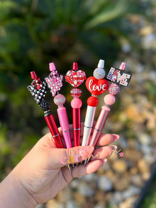 Valentine Beaded Pen