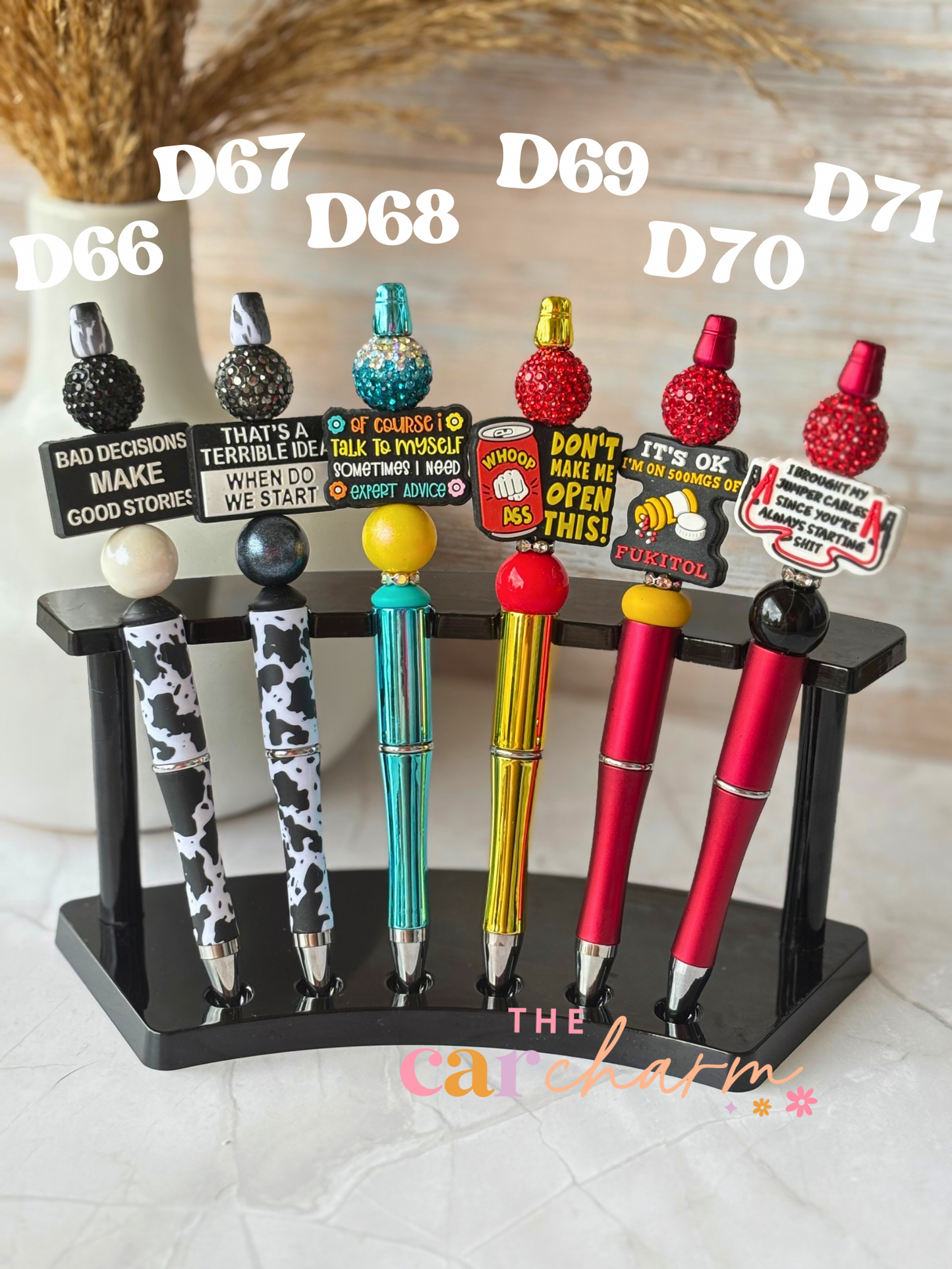 Sarcasm Beaded Pen (33 Options)