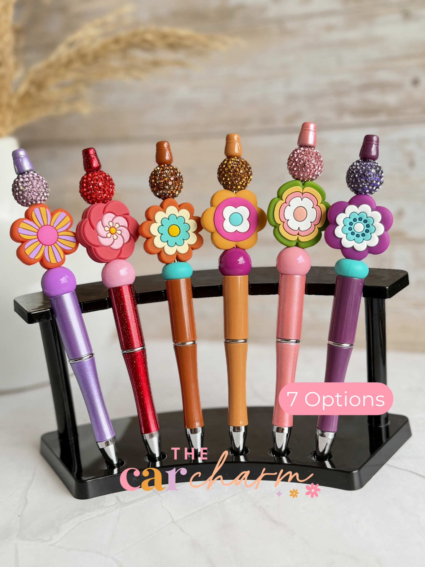 Boho Flower Beaded Pen