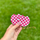 Hot Pink Checkered Car Coasters