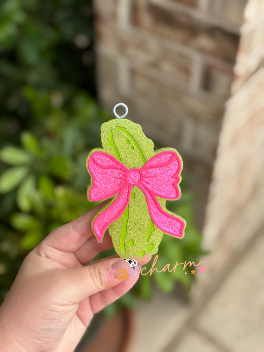 Coquette Pickle Bow Freshie